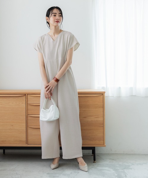 coca（coca）（コカ）の「麻調ジャンプスーツ（つなぎ/オールインワン