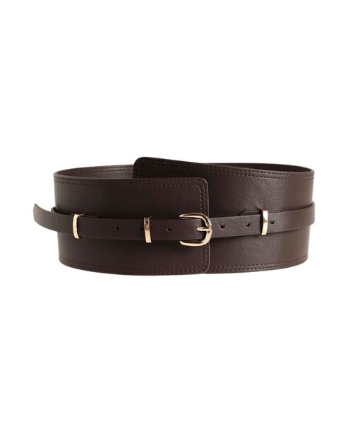 MERCURYDUO（マーキュリーデュオ）の「2WAYコルセットベルト（ベルト・レディース・ダークブラウン/ベージュ・FREE）」の11枚目の写真