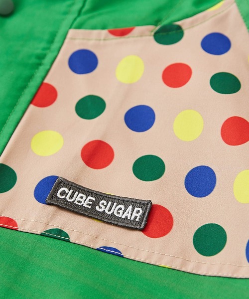 CUBE SUGAR（キューブシュガー）の「撥水加工総柄プリントマウンテンパーカー（マウンテンパーカー・レディース・グレー系その他/パープル系/オレンジ/ブラック/カーキ系/グリーン・M）」の16枚目の写真