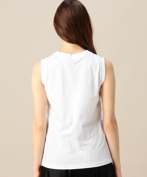 BEAUTY&YOUTH UNITED ARROWS（ビューティーアンドユースユナイテッドアローズ）の「BY コットンベーシックノースリーブ 2◆（Tシャツ/カットソー・レディース・オリーブ/ホワイト/グレー/ブラック・フリー）」の15枚目の写真