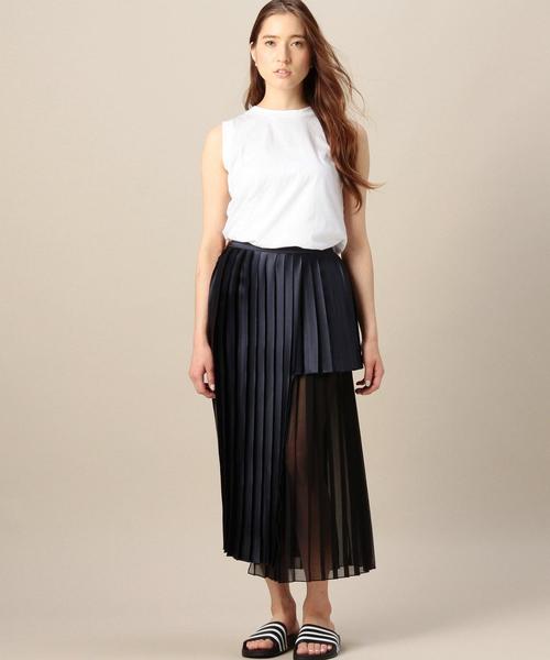 BEAUTY&YOUTH UNITED ARROWS（ビューティーアンドユースユナイテッドアローズ）の「BY コットンベーシックノースリーブ 2◆（Tシャツ/カットソー・レディース・オリーブ/ホワイト/グレー/ブラック・フリー）」の9枚目の写真