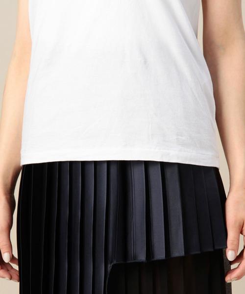 BEAUTY&YOUTH UNITED ARROWS（ビューティーアンドユースユナイテッドアローズ）の「BY コットンベーシックノースリーブ 2◆（Tシャツ/カットソー・レディース・オリーブ/ホワイト/グレー/ブラック・フリー）」の12枚目の写真