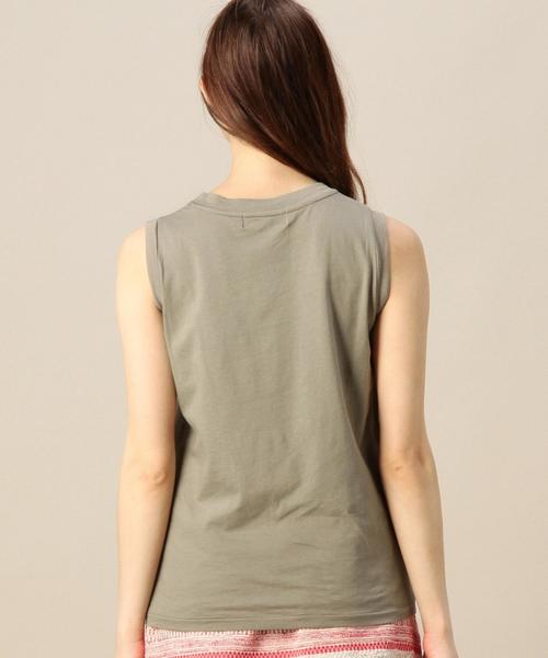 BEAUTY&YOUTH UNITED ARROWS（ビューティーアンドユースユナイテッドアローズ）の「BY コットンベーシックノースリーブ 2◆（Tシャツ/カットソー・レディース・オリーブ/ホワイト/グレー/ブラック・フリー）」の17枚目の写真