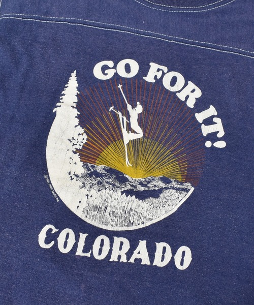 【ヴィンテージ古着】80's ヴィンテージプリントTシャツ USA製 GO FOR IT! COLORADO（Tシャツ/カットソー）｜VINTAGE（ヴィンテージ）