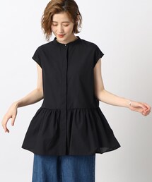 grove | 大人かわいい♪ペプラムチュニックシャツ(シャツ/ブラウス)