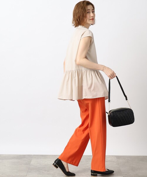 grove（グローブ）の「◆大人かわいい♪ペプラムチュニックシャツ（シャツ/ブラウス・レディース・ブラック/ダークグリーン/ベージュ・02/03/04/05/01）」の14枚目の写真