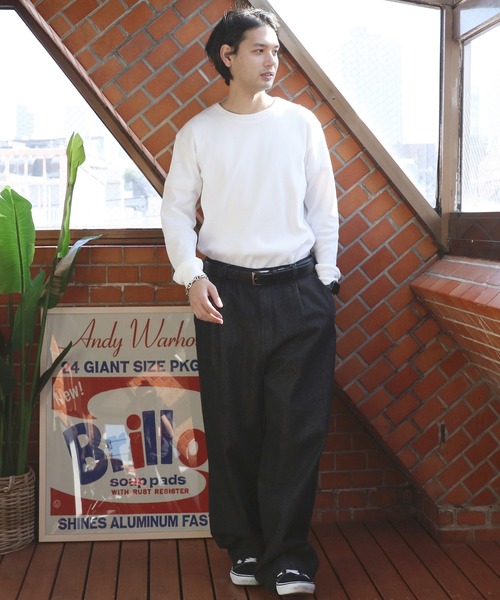 ８(eight)（エイト）の「伸縮PUレザーベルト（ベルト・メンズ・ブラック/ライトブラウン/ネイビー/ダークブラウン・FREE）」の6枚目の写真