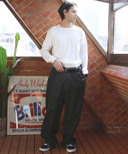 ８(eight)（エイト）の「伸縮PUレザーベルト（ベルト・メンズ・ブラック/ライトブラウン/ネイビー/ダークブラウン・FREE）」の7枚目の写真