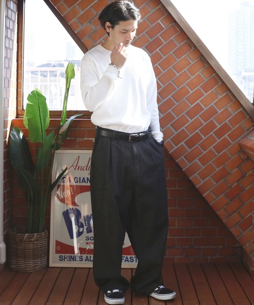 ８(eight)（エイト）の「伸縮PUレザーベルト（ベルト・メンズ・ブラック/ライトブラウン/ネイビー/ダークブラウン・FREE）」の8枚目の写真