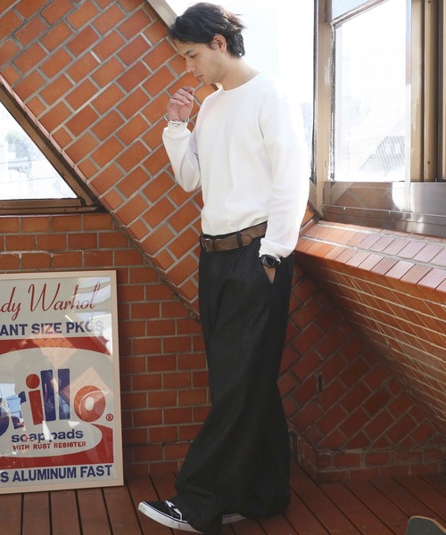 ８(eight)（エイト）の「伸縮PUレザーベルト（ベルト・メンズ・ブラック/ライトブラウン/ネイビー/ダークブラウン・FREE）」の14枚目の写真