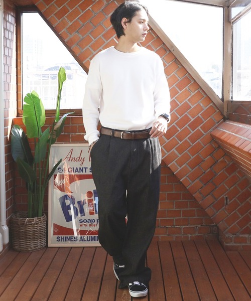 ８(eight)（エイト）の「伸縮PUレザーベルト（ベルト・メンズ・ブラック/ライトブラウン/ネイビー/ダークブラウン・FREE）」の15枚目の写真