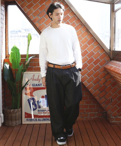 ８(eight)（エイト）の「伸縮PUレザーベルト（ベルト・メンズ・ブラック/ライトブラウン/ネイビー/ダークブラウン・FREE）」の18枚目の写真