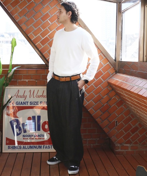 ８(eight)（エイト）の「伸縮PUレザーベルト（ベルト・メンズ・ブラック/ライトブラウン/ネイビー/ダークブラウン・FREE）」の20枚目の写真