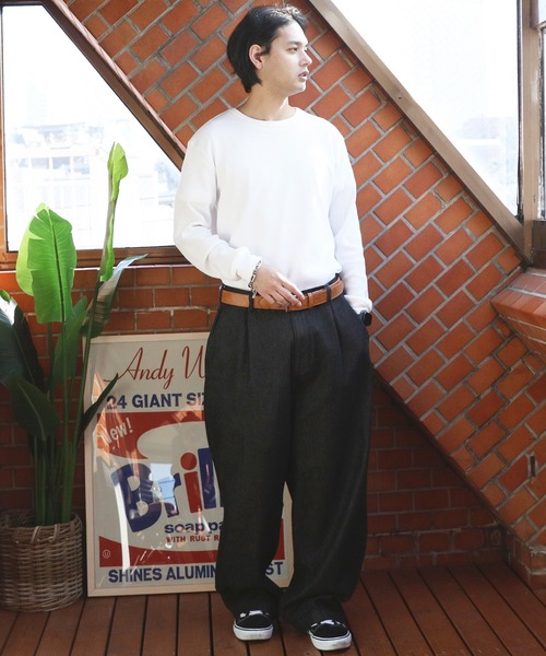 ８(eight)（エイト）の「伸縮PUレザーベルト（ベルト・メンズ・ブラック/ライトブラウン/ネイビー/ダークブラウン・FREE）」の21枚目の写真