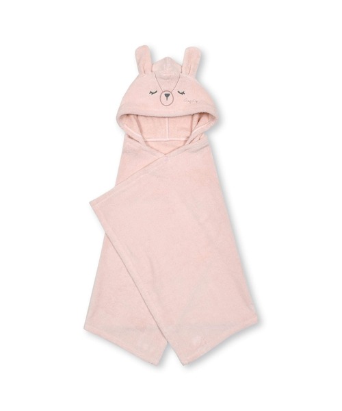 SLAP SLIP BABY（スラップスリップベビー）の「アニマルモチーフクマウサギフェイスフード付きパイルおくるみベビー（おくるみ・キッズ・ピンク/オフホワイト・ONE SIZE）」の19枚目の写真