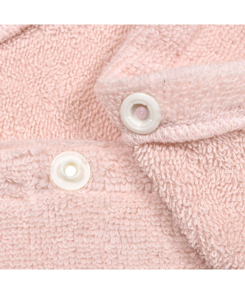SLAP SLIP BABY（スラップスリップベビー）の「アニマルモチーフクマウサギフェイスフード付きパイルおくるみベビー（おくるみ・キッズ・ピンク/オフホワイト・ONE SIZE）」の17枚目の写真
