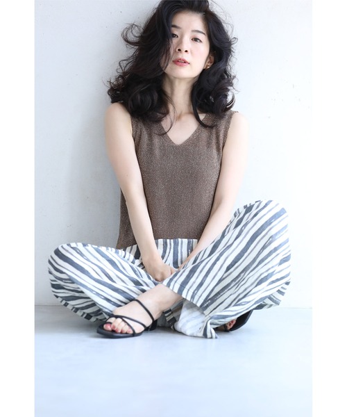cawaii(カワイイ)の「羽織りの下に抜け感を。ゆるキラトップス(Tシャツ/カットソー・レディース・シルバー/ブラウン・FREE)」の6枚目の写真
