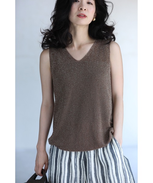 cawaii(カワイイ)の「羽織りの下に抜け感を。ゆるキラトップス(Tシャツ/カットソー・レディース・シルバー/ブラウン・FREE)」の7枚目の写真