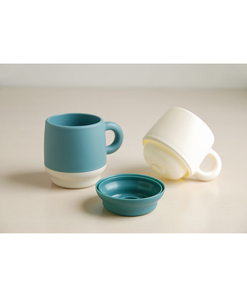 GEORGE'S（ジョージズ）の「JUKE ダブルウォールマグ（グラス/マグカップ/タンブラー・オフホワイト/ターコイズブルー/マスタード・FREE）」の12枚目の写真