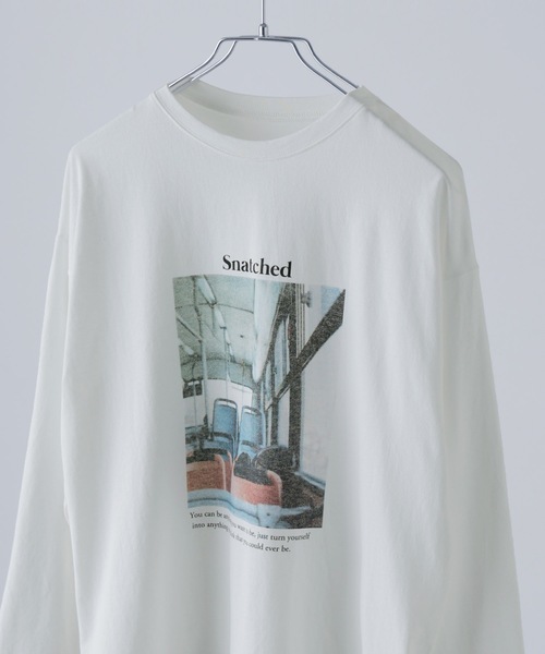 etoll.(エトル)の「フォトプリントロングTシャツ(Tシャツ/カットソー・レディース・オフホワイト/ホワイト系その他・FREE)」の18枚目の写真