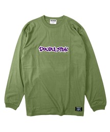 DOUBLE STEAL | サガラ刺繍ロゴ 長袖Tシャツ(Tシャツ/カットソー)
