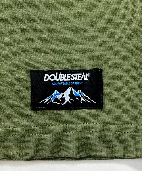 DOUBLE STEAL（ダブルスティール）の「サガラ刺繍ロゴ 長袖Tシャツ（Tシャツ/カットソー・メンズ・ブラック/オリーブ・LARGE/X-LARGE/MEDIUM）」の8枚目の写真