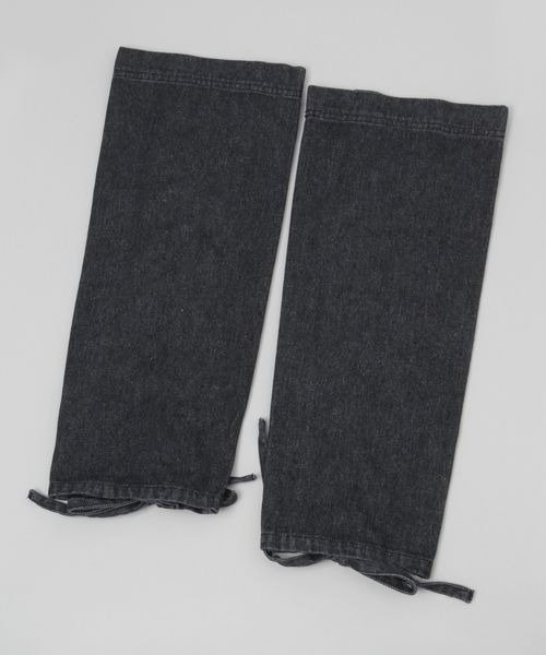 JEANASIS(ジーナシス)の「デニムレッグカバー/974188(レッグウォーマー・レディース・ブラック/ブルー・FREE)」の4枚目の写真