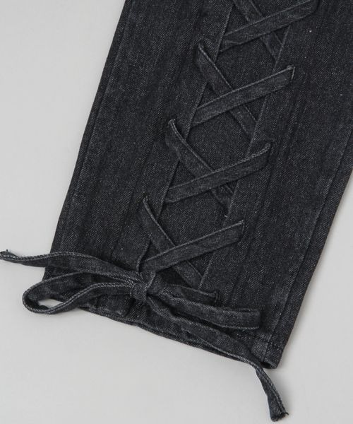 JEANASIS(ジーナシス)の「デニムレッグカバー/974188(レッグウォーマー・レディース・ブラック/ブルー・FREE)」の7枚目の写真