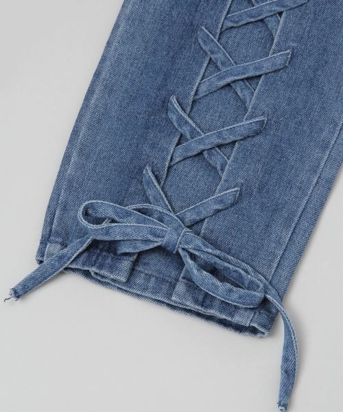 JEANASIS(ジーナシス)の「デニムレッグカバー/974188(レッグウォーマー・レディース・ブラック/ブルー・FREE)」の9枚目の写真