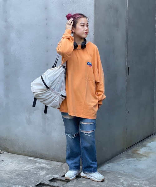 CIAOPANIC（チャオパニック）の「2WAYドロストリュックショルダーバッグ（バックパック/リュック・レディース・ホワイト/ブラック/ピンク・FREE）」の4枚目の写真