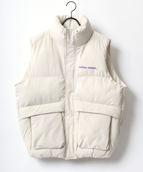 Lazar(ラザル)の「Oversize Puffer Vest/オーバーサイズ パファーベスト/中綿 ファイバーダウンベスト/テックベスト/レディース メンズ アウター(ダウンベスト・レディース・ブラック/セージグリーン/オフホワイト・M/L/LL)」の4枚目の写真