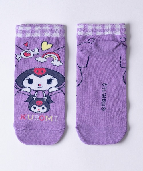 sanrio（サンリオ）の「Sanrio サンリオ POP カジュアル＆ドレッシー ハローキティ マイメロディ クロミ シナモン アンクルソックス くるぶし 靴下 23cm 24cm 25cm（ソックス/靴下・レディース・クリーム/ピンク系その他/ブラック/イエロー/ピンク系その他2/ネイビー/パープル/ピンク/ブラック系2/スカイブルー系1/パープル系2/パープル系3/ブルー系1/ピンク系1/ピンク系2/ブラック系1/ネイビー系1/パープル系1・23-25cm）」の11枚目の写真