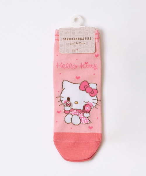 sanrio（サンリオ）の「Sanrio サンリオ POP カジュアル＆ドレッシー ハローキティ マイメロディ クロミ シナモン アンクルソックス くるぶし 靴下 23cm 24cm 25cm（ソックス/靴下・レディース・クリーム/ピンク系その他/ブラック/イエロー/ピンク系その他2/ネイビー/パープル/ピンク/ブラック系2/スカイブルー系1/パープル系2/パープル系3/ブルー系1/ピンク系1/ピンク系2/ブラック系1/ネイビー系1/パープル系1・23-25cm）」の14枚目の写真