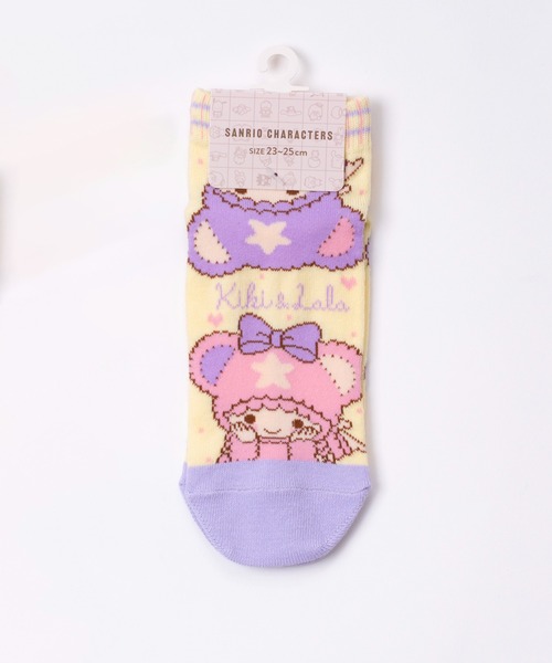 sanrio（サンリオ）の「Sanrio サンリオ POP カジュアル＆ドレッシー ハローキティ マイメロディ クロミ シナモン アンクルソックス くるぶし 靴下 23cm 24cm 25cm（ソックス/靴下・レディース・クリーム/ピンク系その他/ブラック/イエロー/ピンク系その他2/ネイビー/パープル/ピンク/ブラック系2/スカイブルー系1/パープル系2/パープル系3/ブルー系1/ピンク系1/ピンク系2/ブラック系1/ネイビー系1/パープル系1・23-25cm）」の13枚目の写真