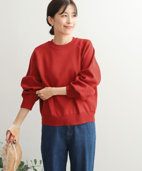 セール】ポリエステルボリュームスリーブKNIT（ニット/セーター