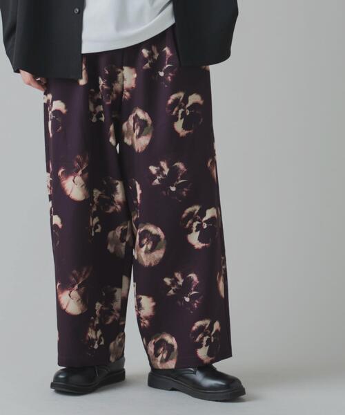 LUCY（ルーシー）の「LUCY/トロミ総柄ワイドストレートスラックス（スラックス・メンズ・その他3/その他2/その他1・MEDIUM/LARGE）」の2枚目の写真