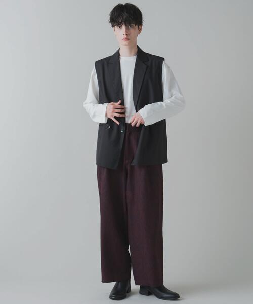 LUCY（ルーシー）の「LUCY/トロミ総柄ワイドストレートスラックス（スラックス・メンズ・その他3/その他2/その他1・MEDIUM/LARGE）」の4枚目の写真