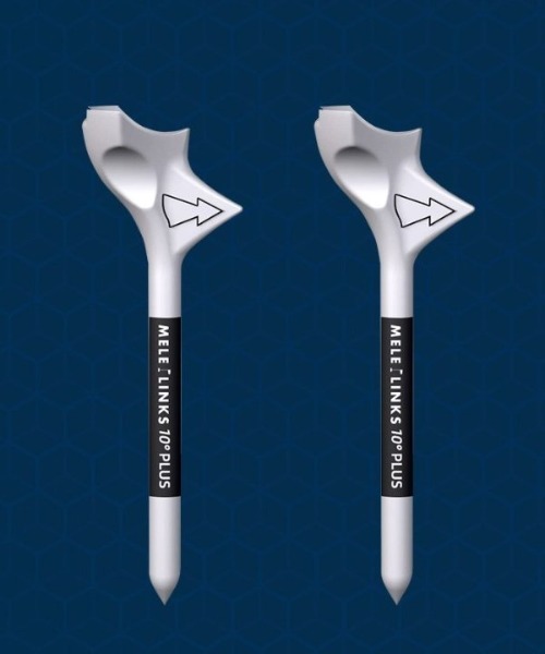 COMON GOLF（コモンゴルフ）の「摩擦 回転 低減 ボールの速度を上げる ゴルフ 10°  斜めティー 10本 セット（ゴルフグッズ・メンズ・ホワイト・FREE）」の5枚目の写真