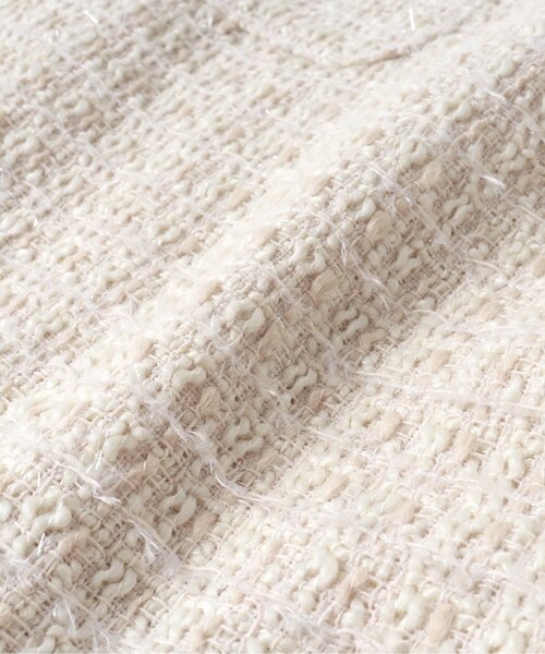 apres les cours（アプレレクール）の「【フォーマル対応】ツイードジャンパースカート＿アプレレクールマシェリ（ジャンパースカート・キッズ・アイボリー/ブラック・130/140/120/110/80/100/90）」の8枚目の写真