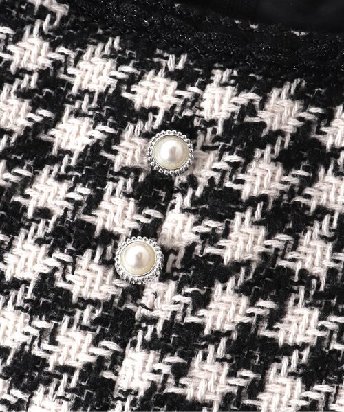 apres les cours（アプレレクール）の「【フォーマル対応】ツイードジャンパースカート＿アプレレクールマシェリ（ジャンパースカート・キッズ・アイボリー/ブラック・130/140/120/110/80/100/90）」の9枚目の写真