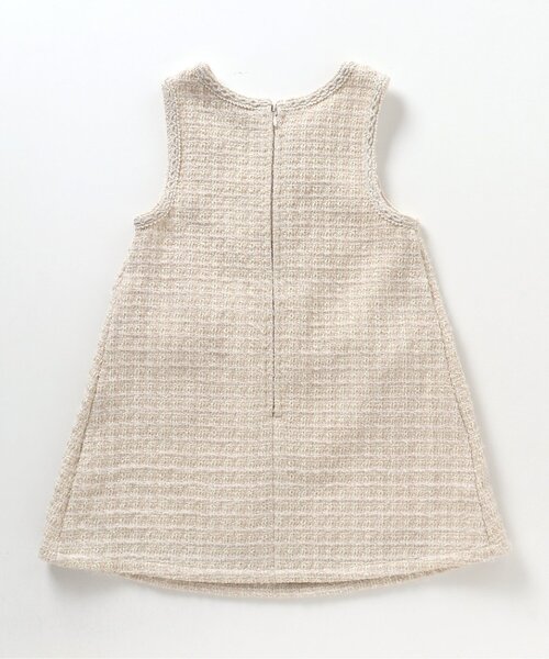 apres les cours（アプレレクール）の「【フォーマル対応】ツイードジャンパースカート＿アプレレクールマシェリ（ジャンパースカート・キッズ・アイボリー/ブラック・130/140/120/110/80/100/90）」の12枚目の写真