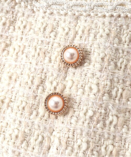 apres les cours（アプレレクール）の「【フォーマル対応】ツイードジャンパースカート＿アプレレクールマシェリ（ジャンパースカート・キッズ・アイボリー/ブラック・130/140/120/110/80/100/90）」の14枚目の写真