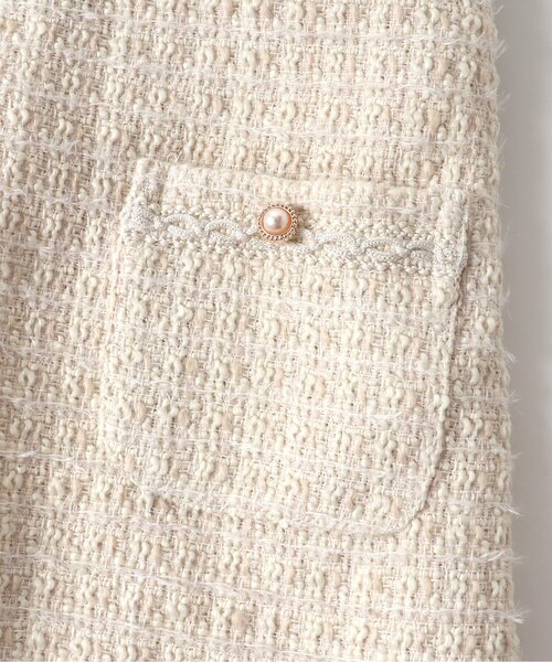 apres les cours（アプレレクール）の「【フォーマル対応】ツイードジャンパースカート＿アプレレクールマシェリ（ジャンパースカート・キッズ・アイボリー/ブラック・130/140/120/110/80/100/90）」の17枚目の写真