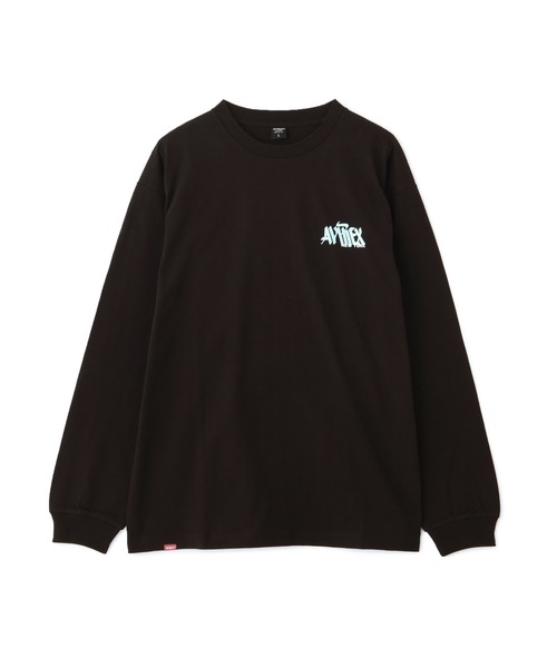 AVIREX（アヴィレックス）の「《直営店限定》TAGGING DESIGN LONGSLEEVE T-SHIRT / タギング デザイン 長袖 Tシャツ / AVIREX / アヴィレックス（Tシャツ/カットソー・メンズ・ベージュ/パープル/ターコイズブルー/オレンジ・LARGE/XX-LARGE/MEDIUM/X-LARGE）」の6枚目の写真