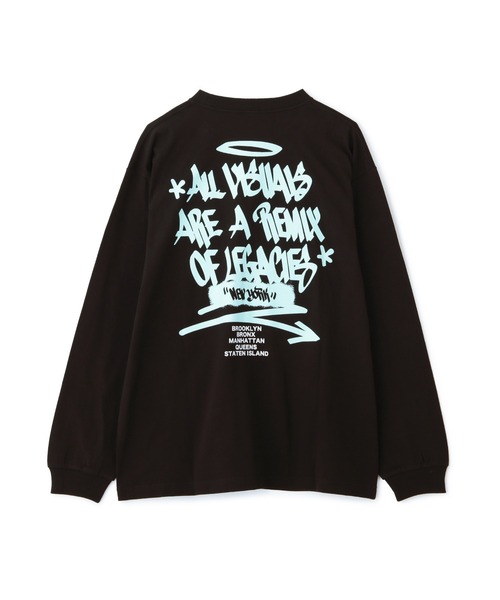 AVIREX（アヴィレックス）の「《直営店限定》TAGGING DESIGN LONGSLEEVE T-SHIRT / タギング デザイン 長袖 Tシャツ / AVIREX / アヴィレックス（Tシャツ/カットソー・メンズ・ベージュ/パープル/ターコイズブルー/オレンジ・LARGE/XX-LARGE/MEDIUM/X-LARGE）」の19枚目の写真