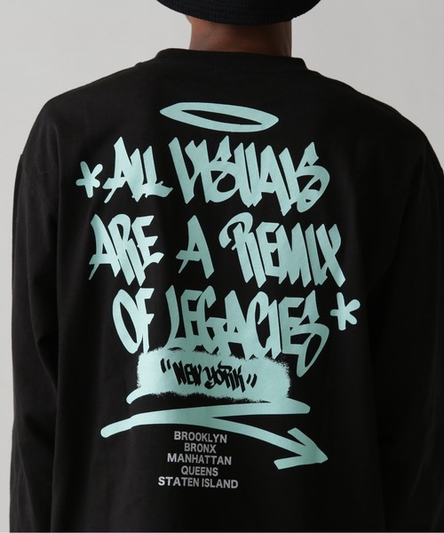 AVIREX（アヴィレックス）の「《直営店限定》TAGGING DESIGN LONGSLEEVE T-SHIRT / タギング デザイン 長袖 Tシャツ / AVIREX / アヴィレックス（Tシャツ/カットソー・メンズ・ベージュ/パープル/ターコイズブルー/オレンジ・LARGE/XX-LARGE/MEDIUM/X-LARGE）」の20枚目の写真