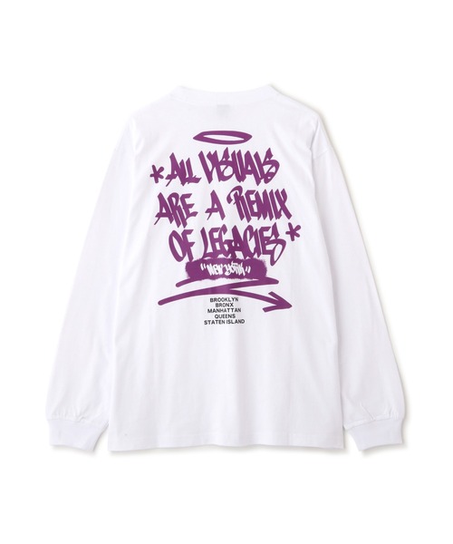 AVIREX（アヴィレックス）の「《直営店限定》TAGGING DESIGN LONGSLEEVE T-SHIRT / タギング デザイン 長袖 Tシャツ / AVIREX / アヴィレックス（Tシャツ/カットソー・メンズ・ベージュ/パープル/ターコイズブルー/オレンジ・LARGE/XX-LARGE/MEDIUM/X-LARGE）」の15枚目の写真