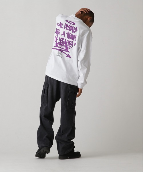 AVIREX（アヴィレックス）の「《直営店限定》TAGGING DESIGN LONGSLEEVE T-SHIRT / タギング デザイン 長袖 Tシャツ / AVIREX / アヴィレックス（Tシャツ/カットソー・メンズ・ベージュ/パープル/ターコイズブルー/オレンジ・LARGE/XX-LARGE/MEDIUM/X-LARGE）」の17枚目の写真