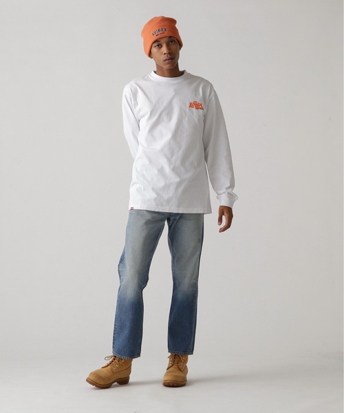 AVIREX（アヴィレックス）の「《直営店限定》TAGGING DESIGN LONGSLEEVE T-SHIRT / タギング デザイン 長袖 Tシャツ / AVIREX / アヴィレックス（Tシャツ/カットソー・メンズ・ベージュ/パープル/ターコイズブルー/オレンジ・LARGE/XX-LARGE/MEDIUM/X-LARGE）」の12枚目の写真