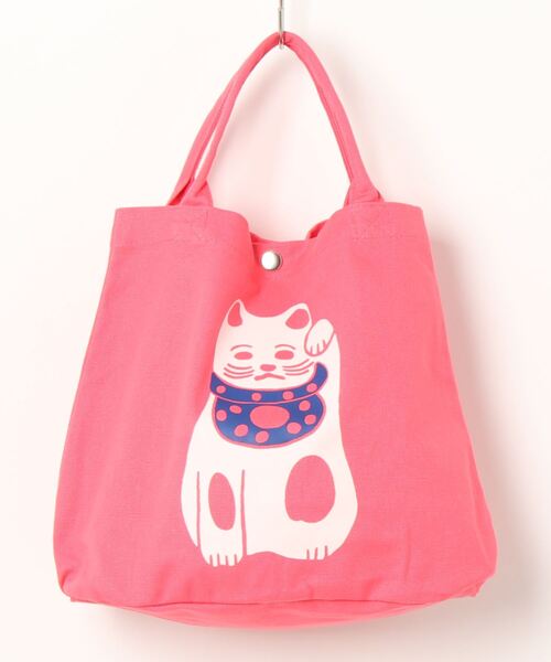 カヤ（カヤ）の「【カヤ】NIPPON 樽トートバッグ（トートバッグ・レディース・グリーン/ピンク/レッド/ブルー/ブラック×グレー/パープル/ブラック×イエロー/ライトパープル・FREE）」の7枚目の写真